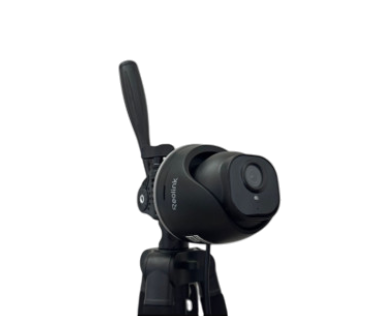 ESP32 bullet camera mounted on a tripod